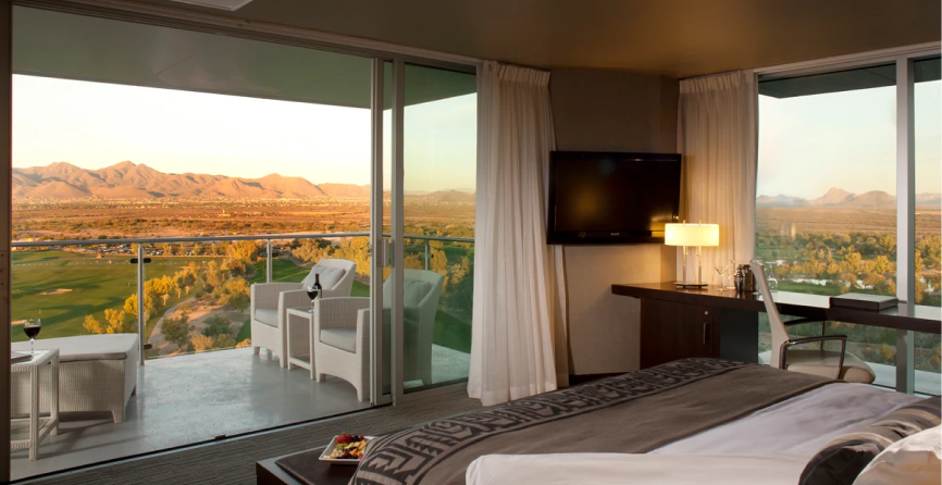 Resort suite with view